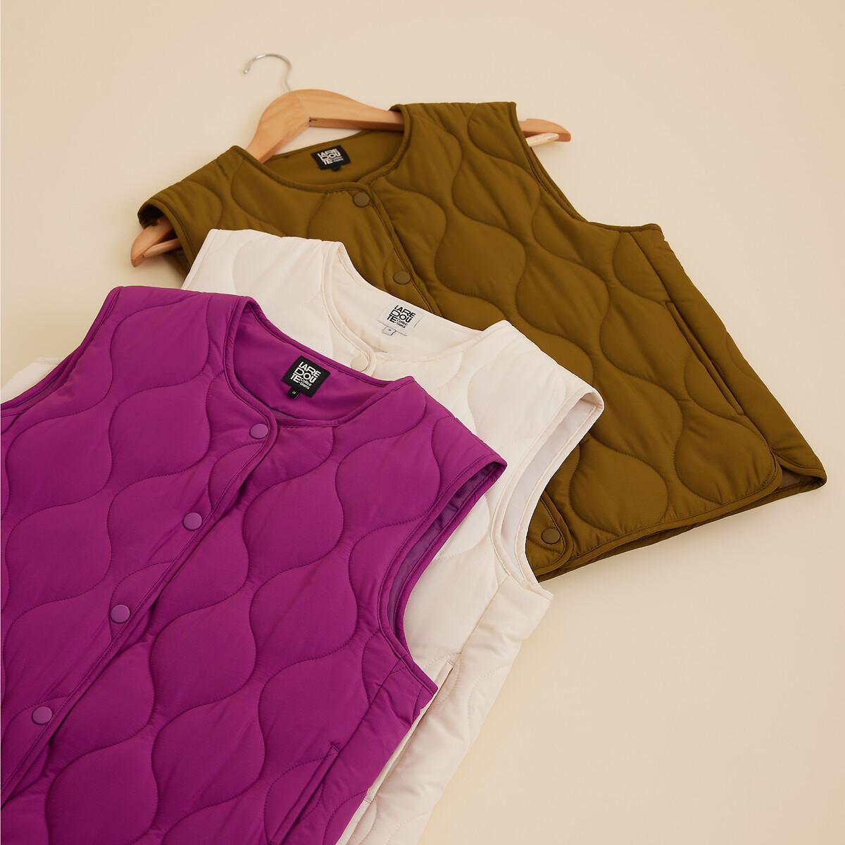 La Redoute Collections Steppgilet mit Druckknöpfen  