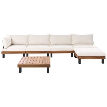Set lounge pour jardin en Bois d'acacia certifié FSC® Moderne FRAZZANO