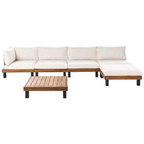 Beliani Set lounge pour jardin en Bois d'acacia certifié FSC® Moderne FRAZZANO  