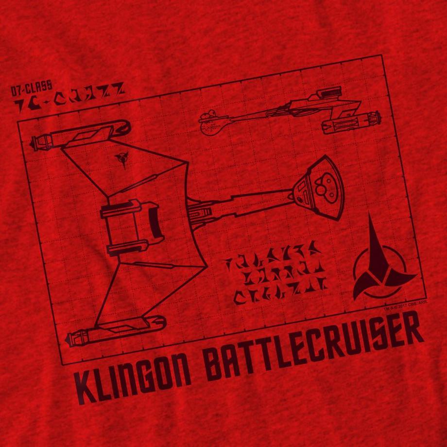 Star Trek D7 Klingon Battlecruiser T-Shirt  
