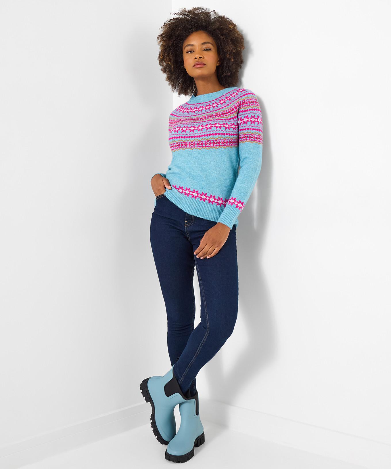 Joe Browns Classico Pullover Fair Isle Girocollo  