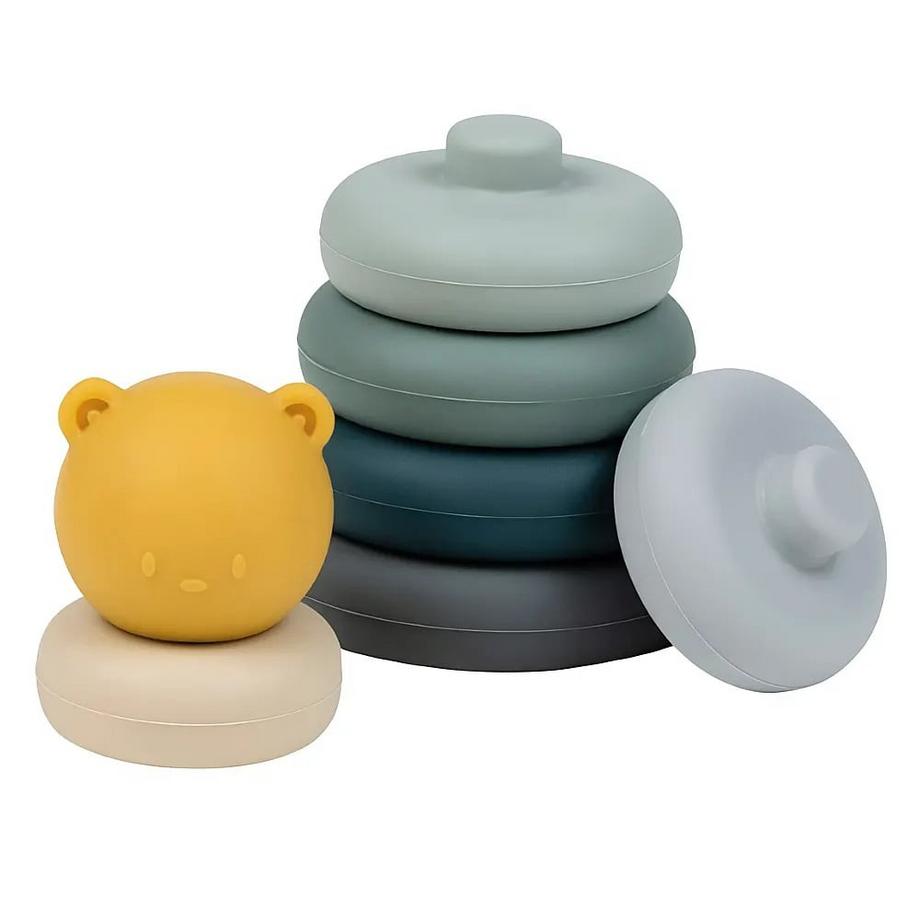 NATTOU  Silikon Stapelturm Bär Grün 