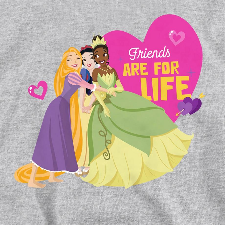 Disney PRINCESS  Sweat À Capuche Saintvalentin Friends Are For Life 