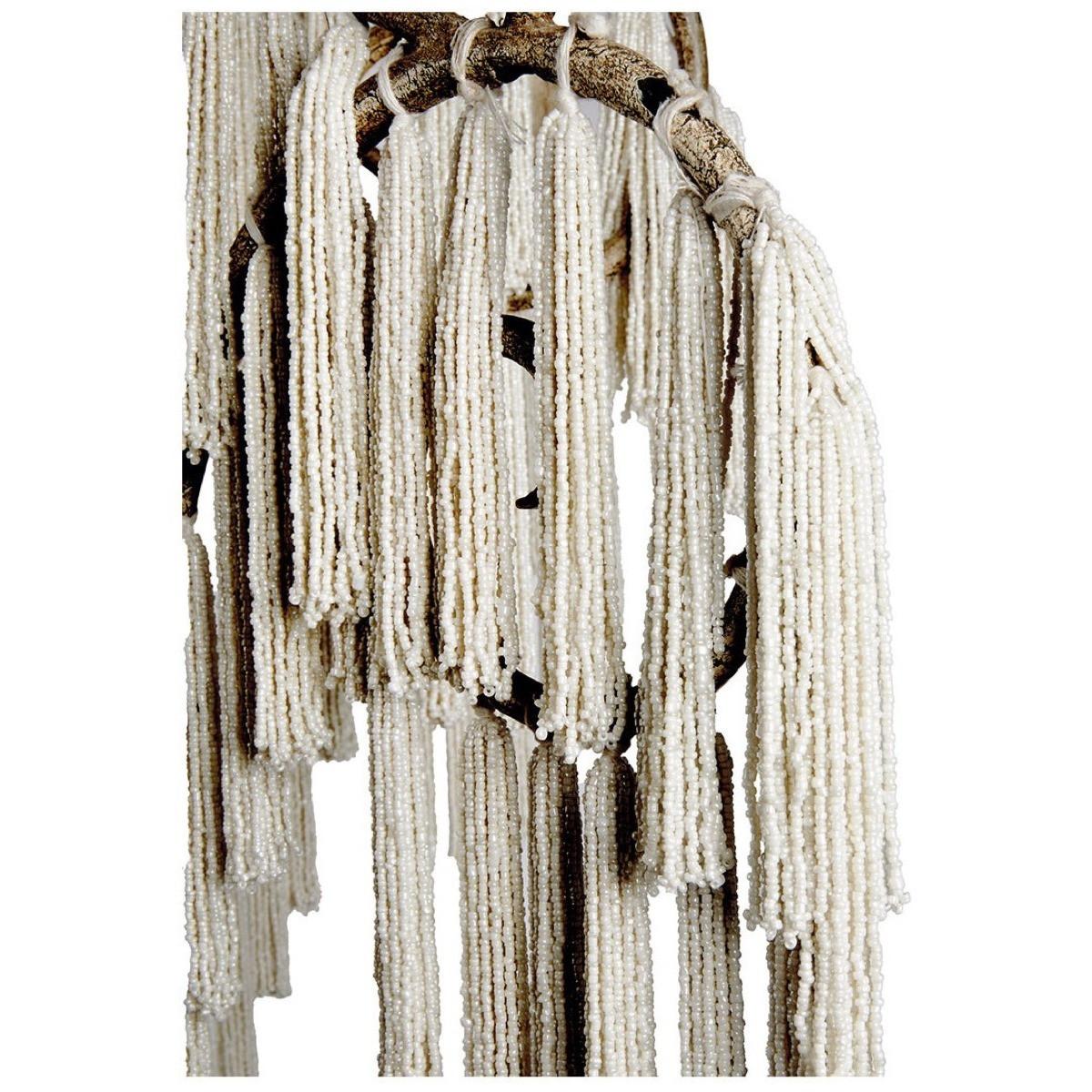 Blanc d'Ivoire Kronleuchter Anastasia Perlenquasten weiss 65  