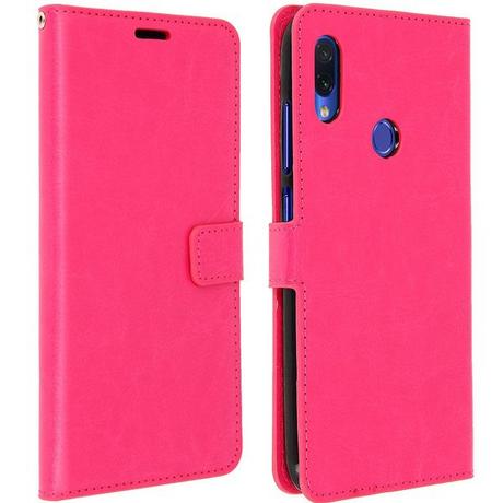 Avizar  Étui Xiaomi Redmi Note 7 à rabat Rose 