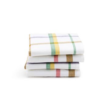 Lot de 4 serviettes de table coton lavé