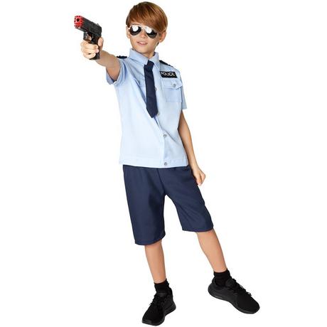 Tectake  Costume da bambino/ragazzo - Police Boy 