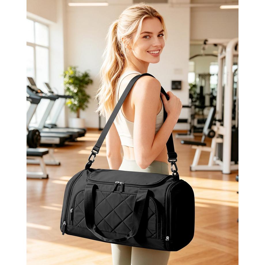 Only-bags.store Sac de Sport avec Compartiment à Chaussures et Compartiment Humide  