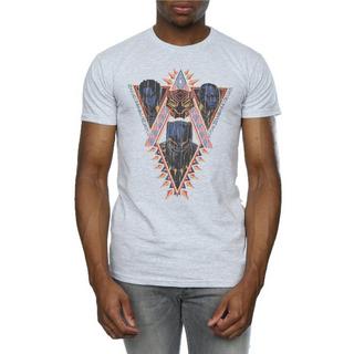 MARVEL  Tshirt BLACK PANTHER TRIBAL HEADS 