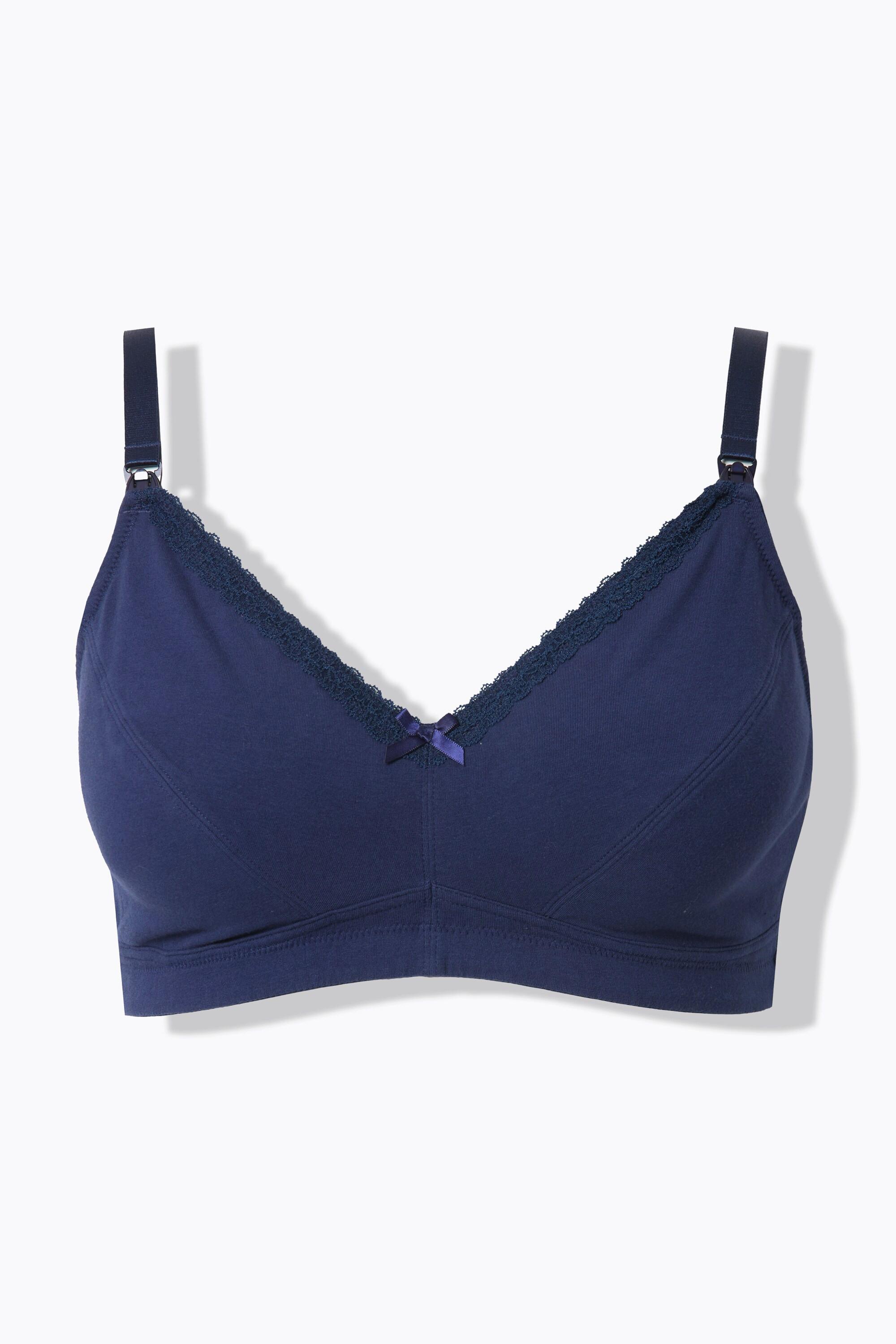 Ulla Popken Bellieva Reggiseno da allattamento Orli di pizzo Clip sul davanti  