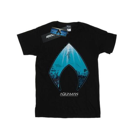 DC COMICS  Aquaman Ocean Logo TShirt 