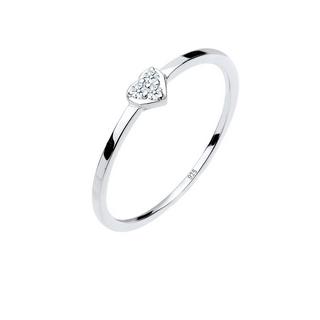 Elli  Ring Herz Symbol Diamant 0.04 Ct. 