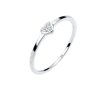 Bague Symbole Du Cœur Diamant 0.04 Ct.