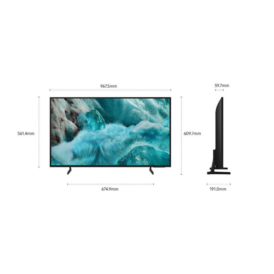 SAMSUNG  TV TV intelligente QLED Q7F 4K Samsung Vision AI da 43" (2025) QE43Q7FAAUXX 