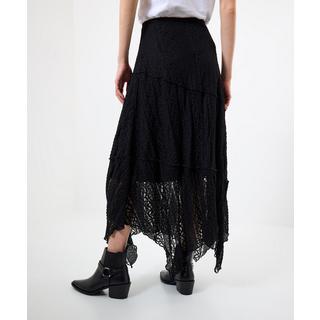 Joe Browns Schwarzer Spitzen Maxirock High-Low Saum  
