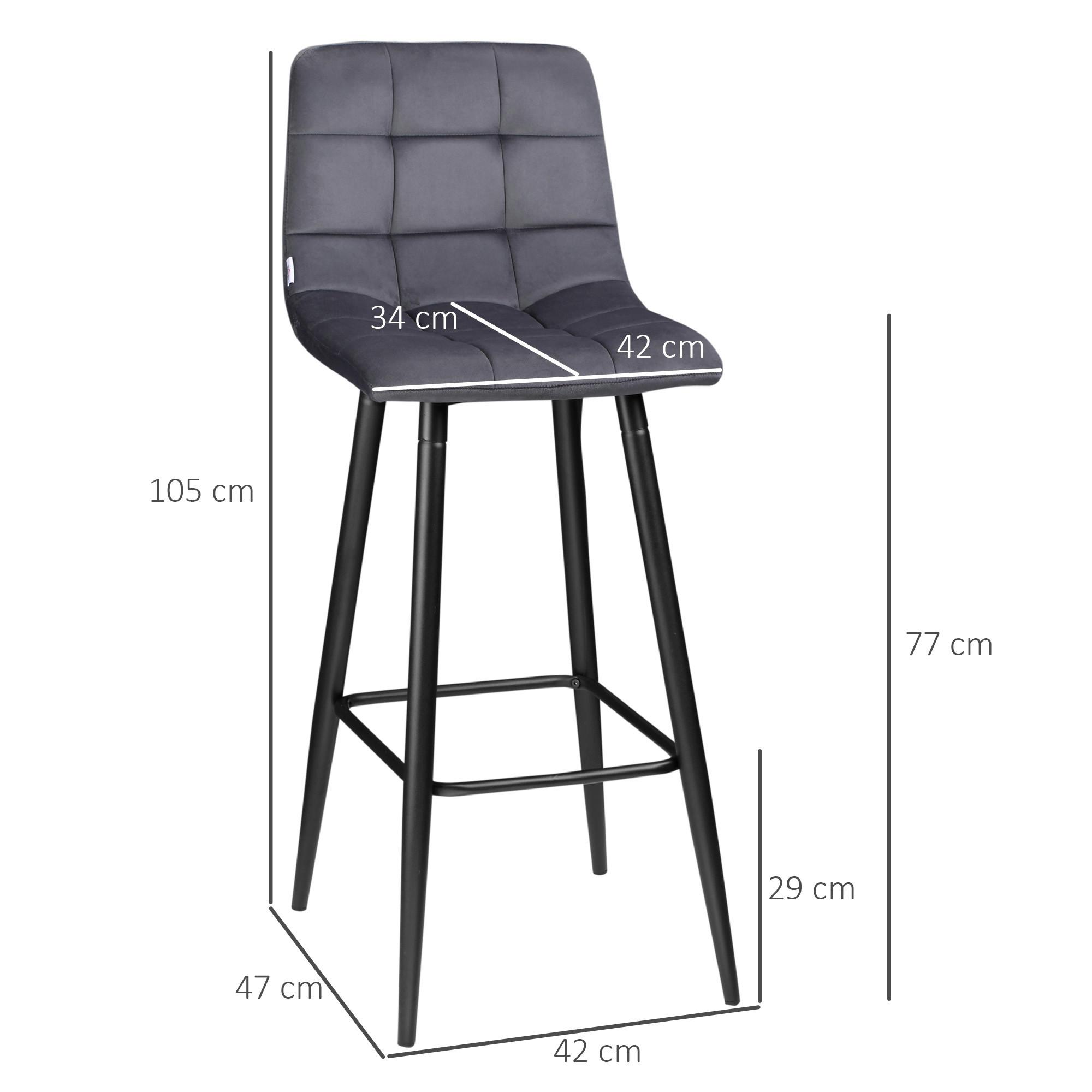 HOMCOM tabouret de bar  