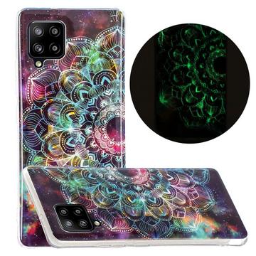 Galaxy A42 - Fluoreszierendes Silikon Case Mandala
