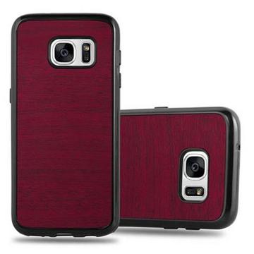 Hülle für Samsung Galaxy S7 TPU Silikon Holz