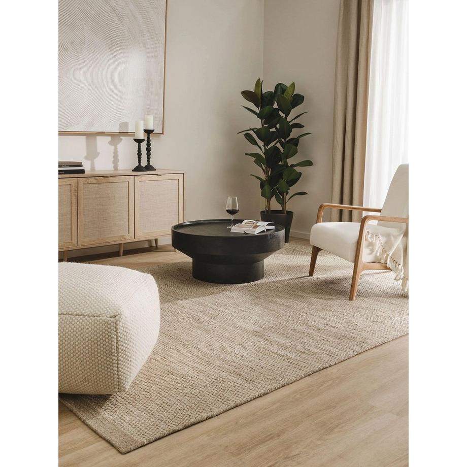 Benuta Tappeto di lana Rocco Taupe  