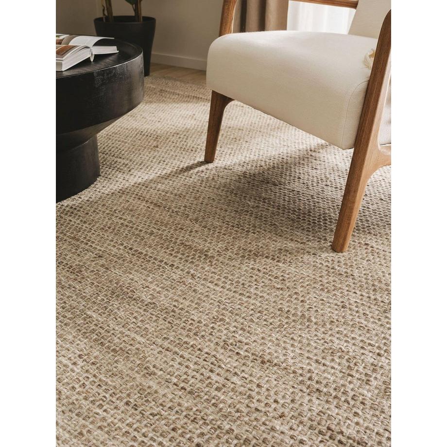 Benuta Tappeto di lana Rocco Taupe  