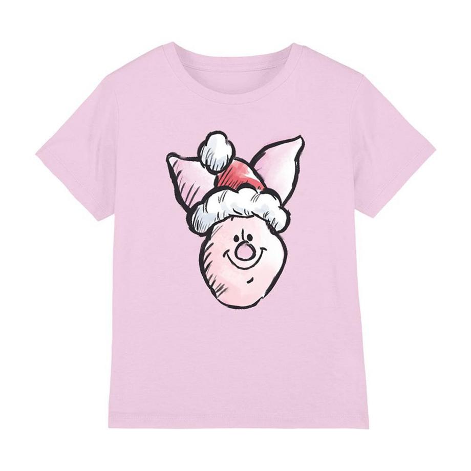 Tshirt Noël motif Porcinet motiftyle Bonnet de Père Noël Enfant