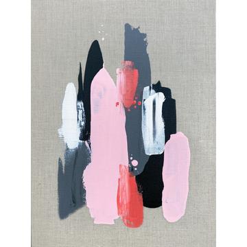 Pink Black And Grey 1 - 70x100 cm