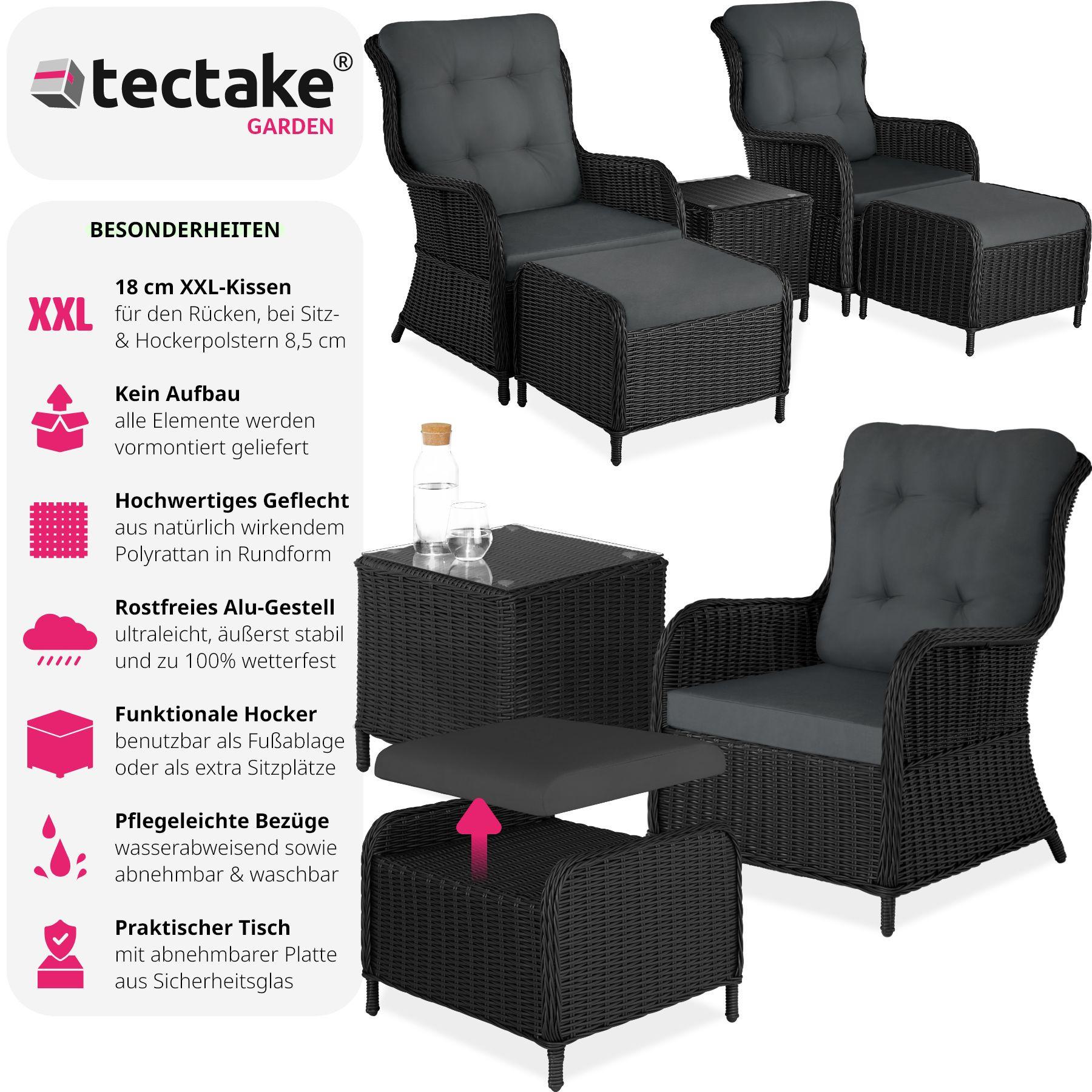 Tectake Salon de jardin BENISSA  