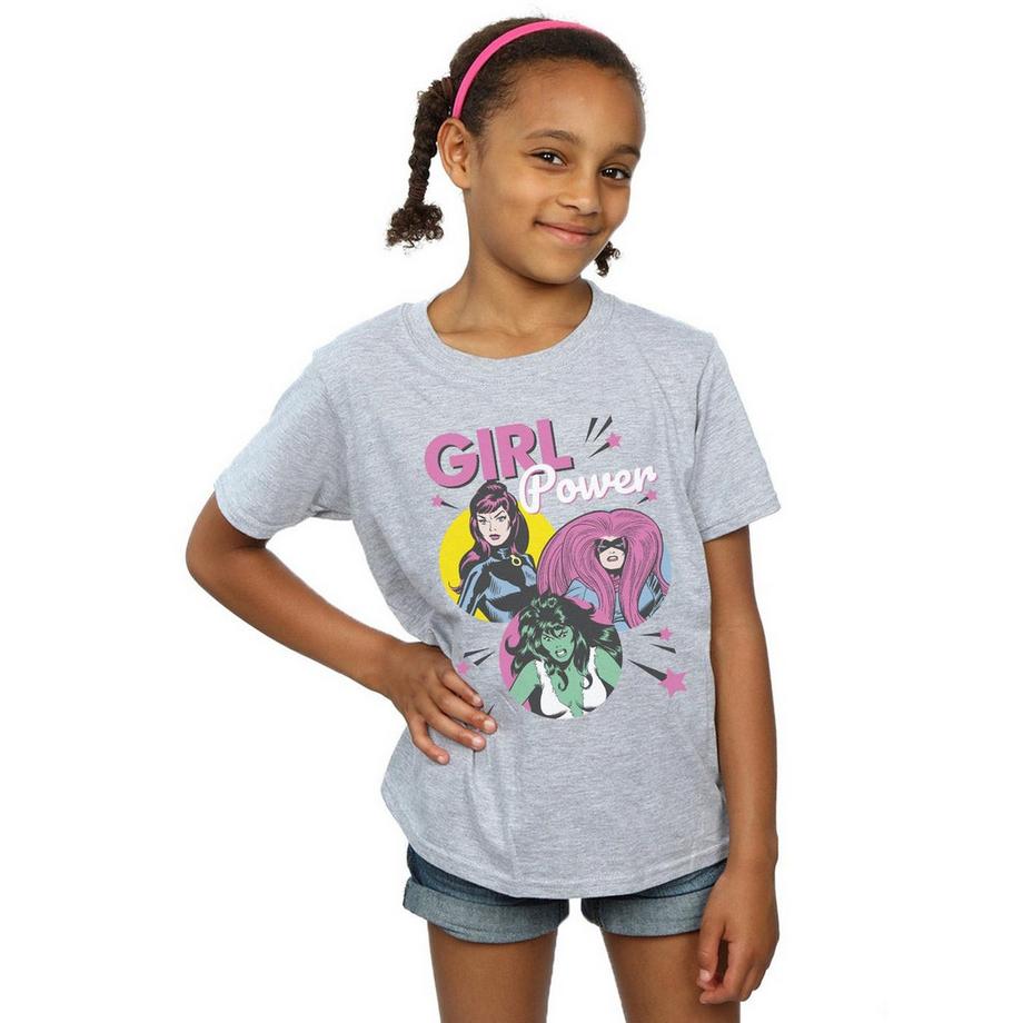 Marvel Comics  Girl Power Maglietta Ragazze 