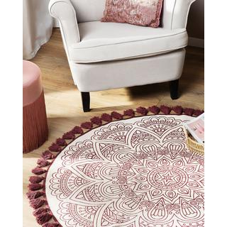 Beliani Tapis en Coton Traditionnel AYAKLI  