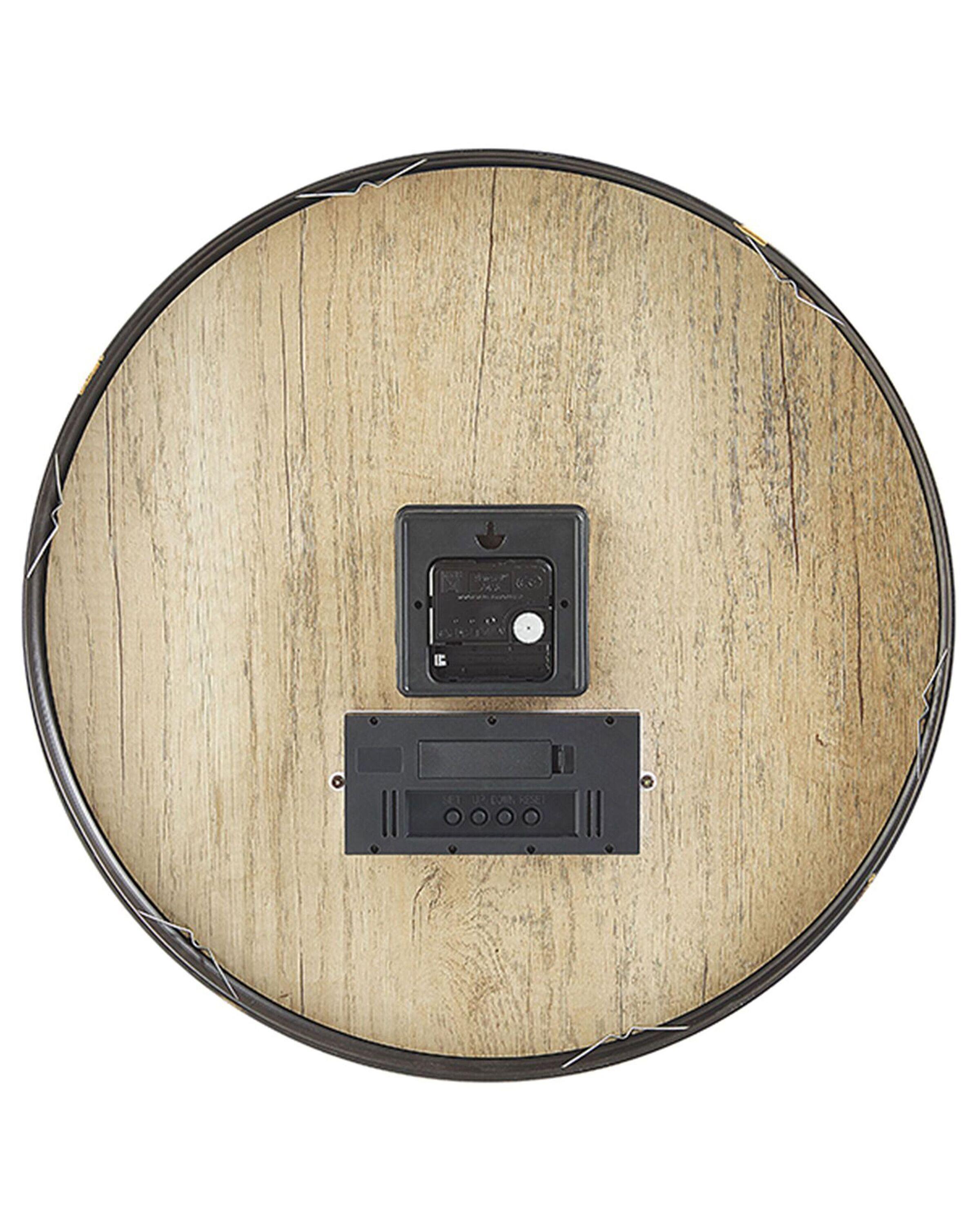 Beliani Orologio da parete en Fibra a media densità (MDF) Retrò BRUGG  