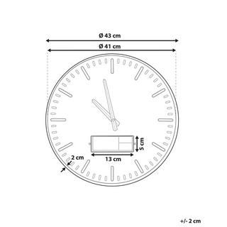 Beliani Orologio da parete en Fibra a media densità (MDF) Retrò BRUGG  