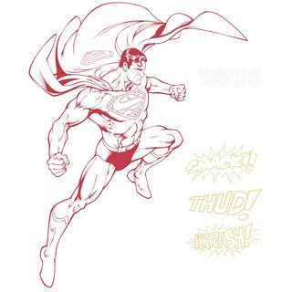 SUPERMAN Exclamation Sweatshirt Coupe Décontractée  