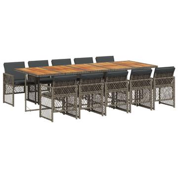 Garten essgruppe poly-rattan