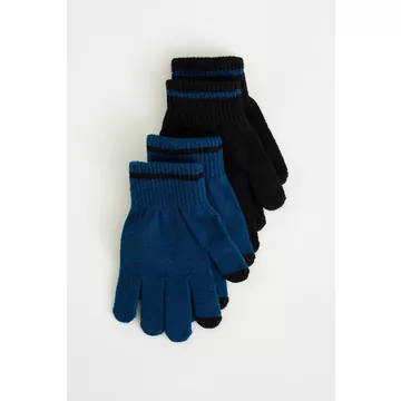 Jungen-Feinstrickhandschuhe, 2Er-Pack