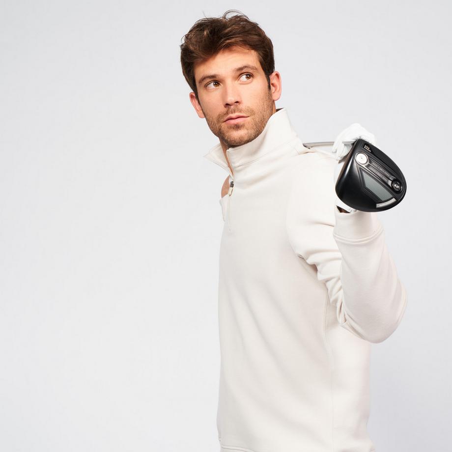 INESIS  Felpa uomo golf mezza zip poliestere 