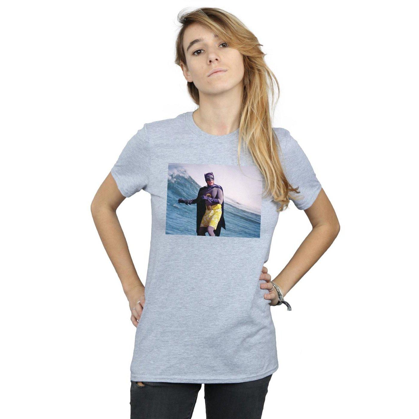 DC COMICS Batman Surfing Stampa T-Shirt  