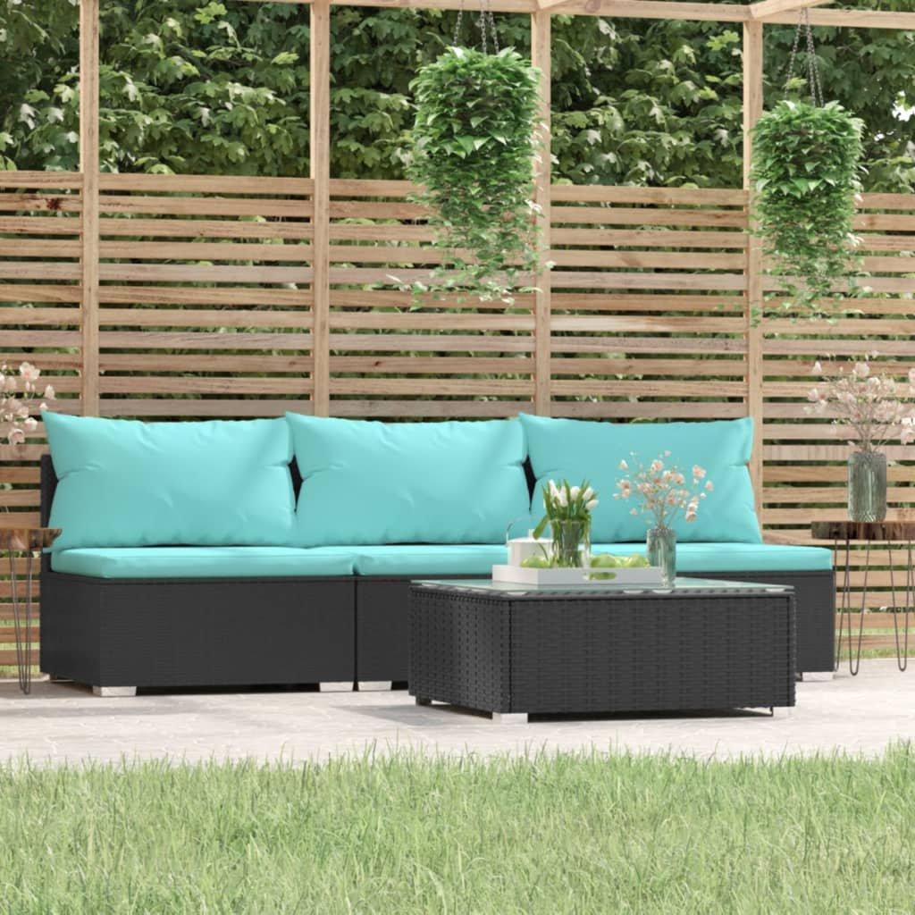 VidaXL Ensemble de meubles de jardin rotin synthétique  