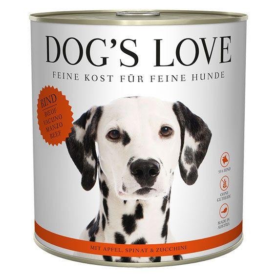 Dog's Love  Classic Adult boeuf pomme épinard et courgette - Multipack 