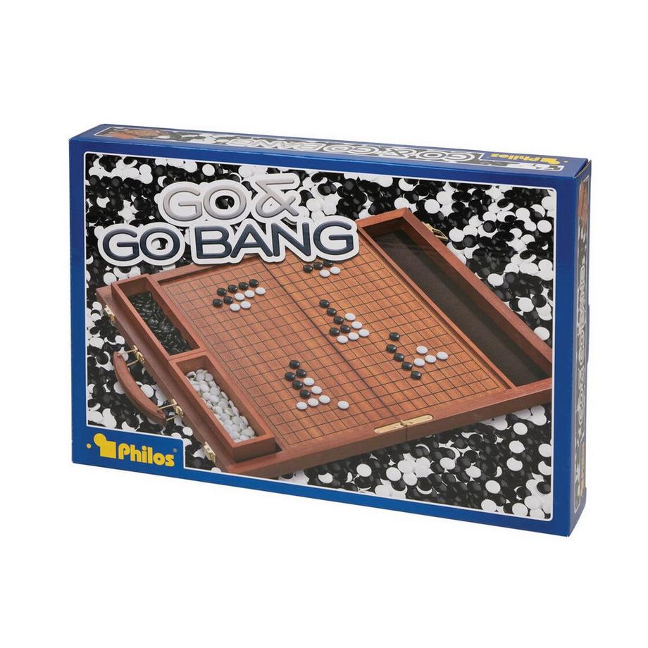 Philos  Spiele Go Mahagoni-Koffer 