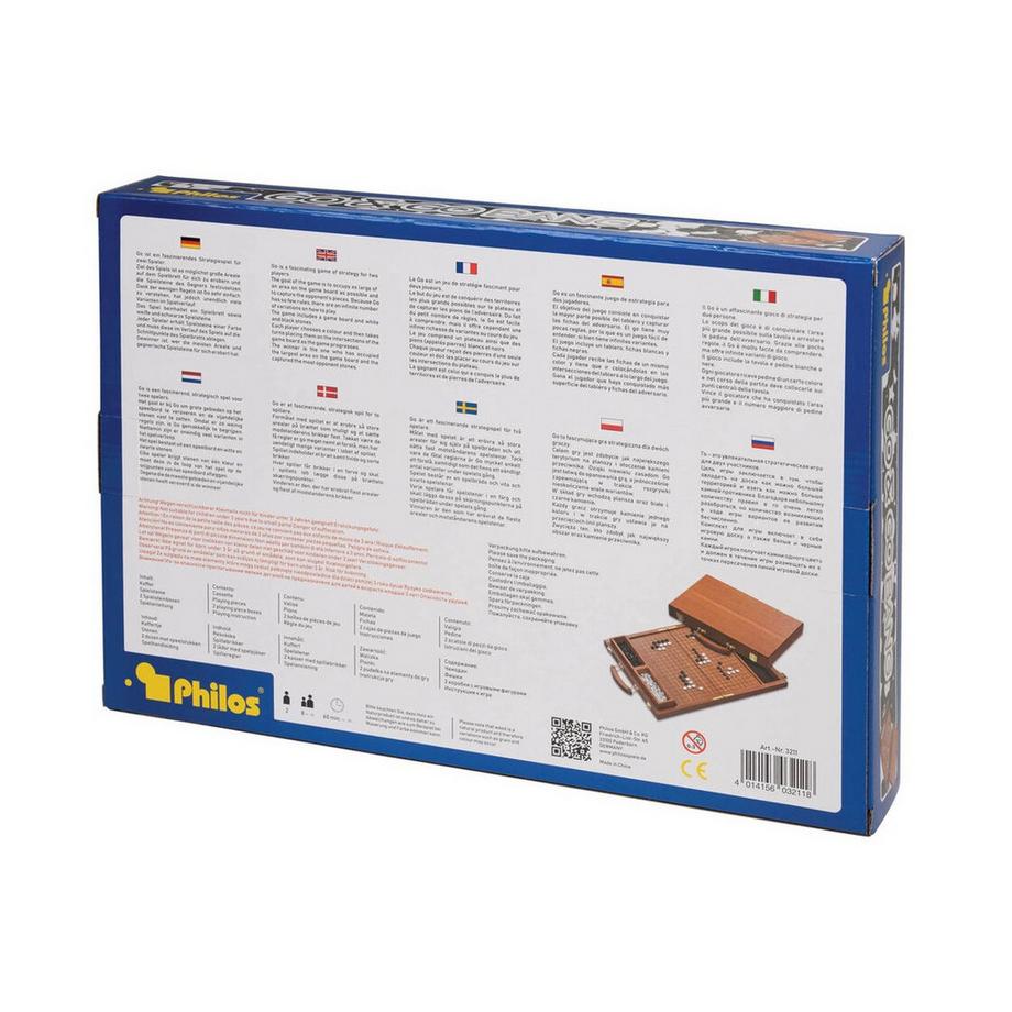 Philos  Spiele Go Mahagoni-Koffer 