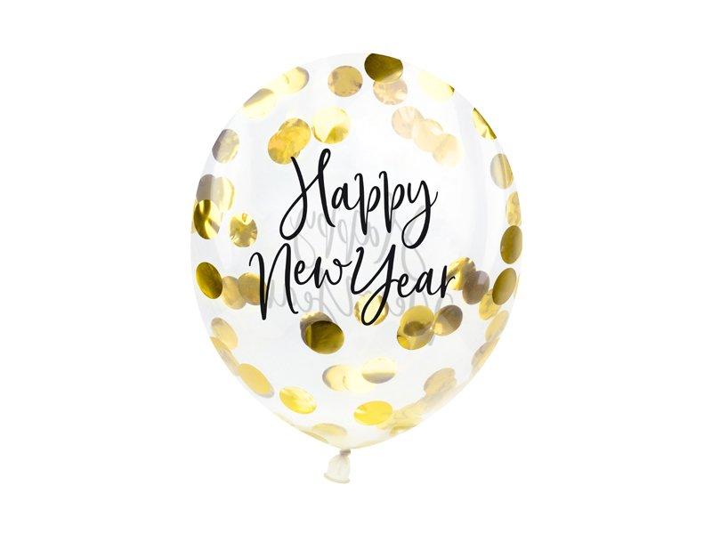 PartyDeco  PartyDeco Happy New Year Konfetti Pallone giocattolo 