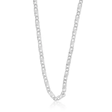 Collier Carrera Weissgold 750, 4mm, 45cm