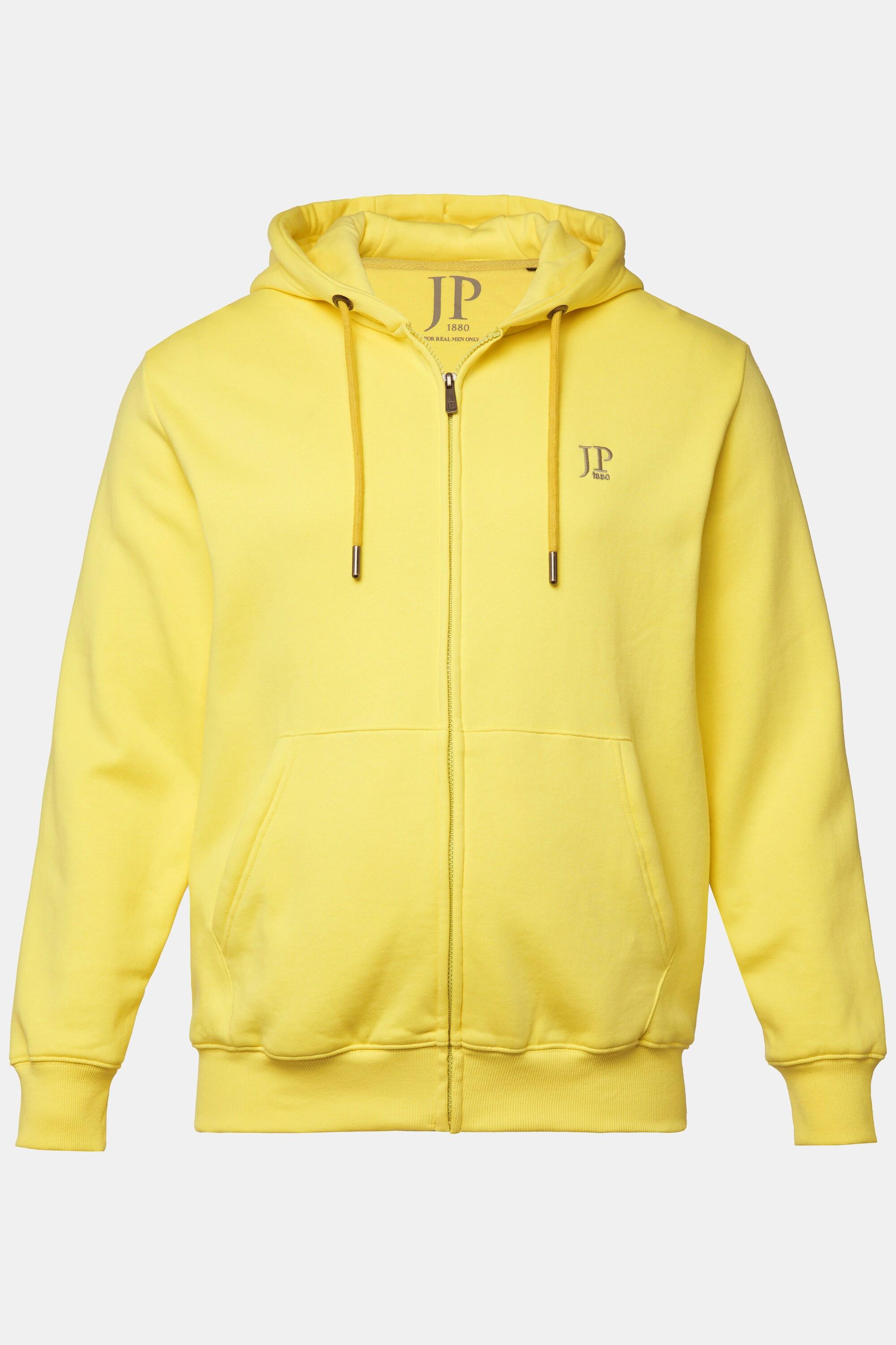 JP1880 Giacchetta di felpa con cappuccio e tasca a marsupio  