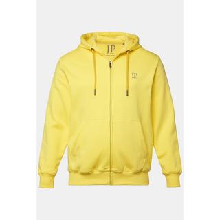 JP1880 Giacchetta di felpa con cappuccio e tasca a marsupio  