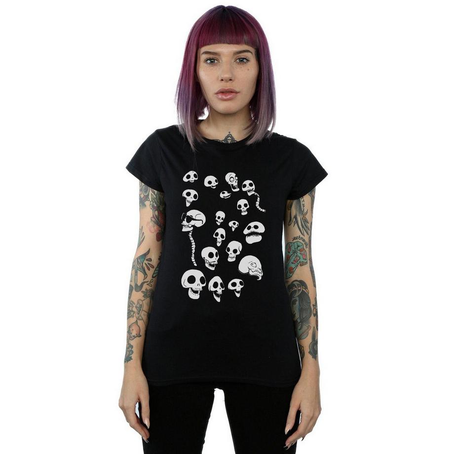 Disney T-shirt Crânes Manches Courtes  