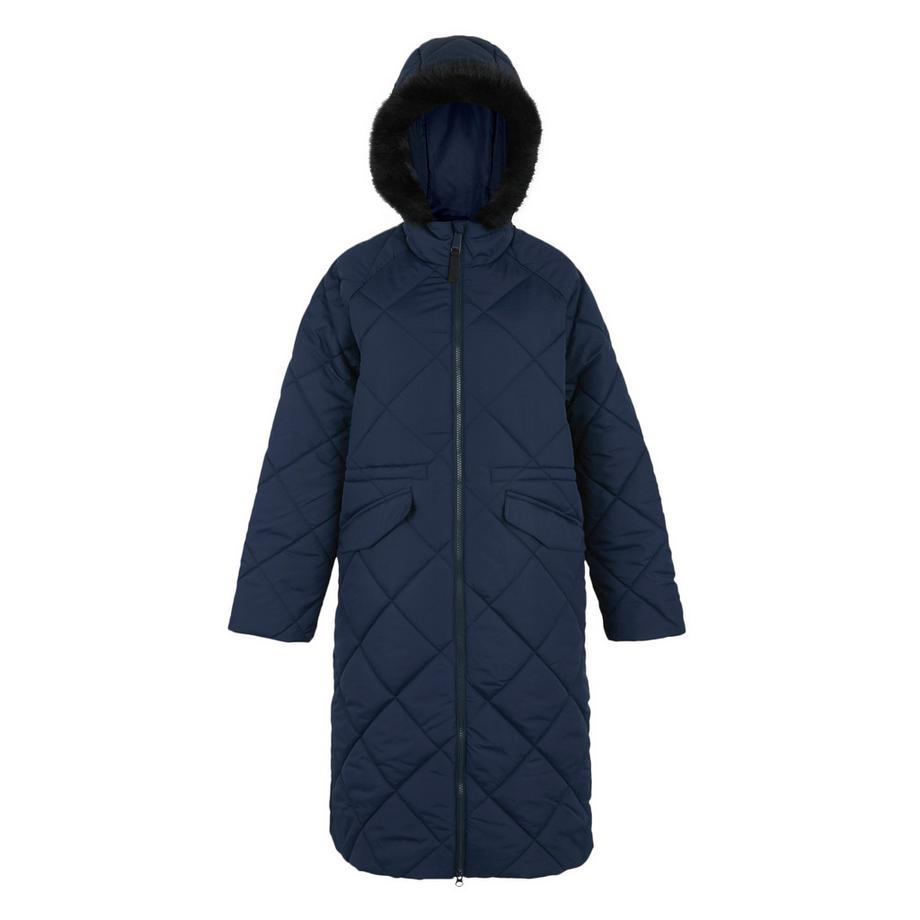 Veste Longue Matelassée À Capuche Freyla