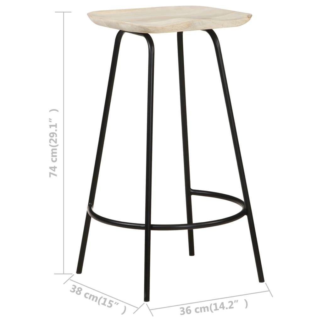 VidaXL Tabouret de bar bois  