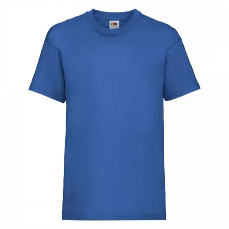 Fruit of the Loom Childrens/Kids TShirt à manches courtes Valueweight  Bleu Royal