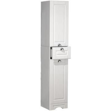 Holz Badmöbel Badregal Badezimmer Badschrank Hochschrank Schublade Landhaus Casalo