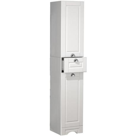 VCM Holz Badmöbel Badregal Badezimmer Badschrank Hochschrank Schublade Landhaus Casalo  